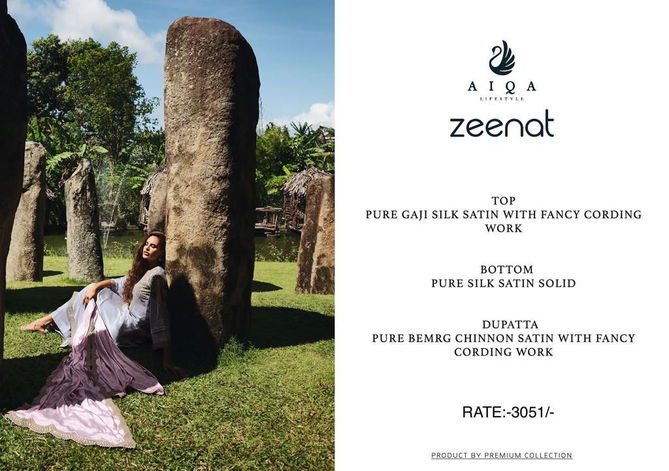 Zeenat By Aiqa ZE-01 To ZE-06 Salwar Kameez Catalog